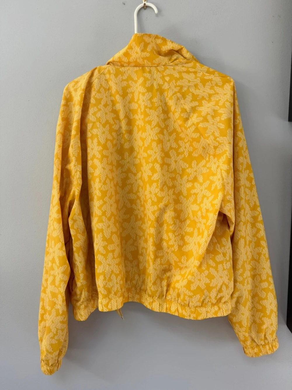 Nike Size Large Printed Yellow Daisy Floral Jacket - Picture 2 of 5